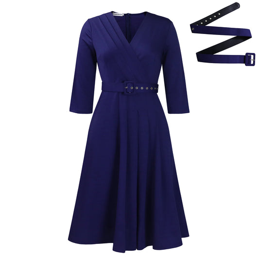 Nicole - Elegant V-neck maxi dress