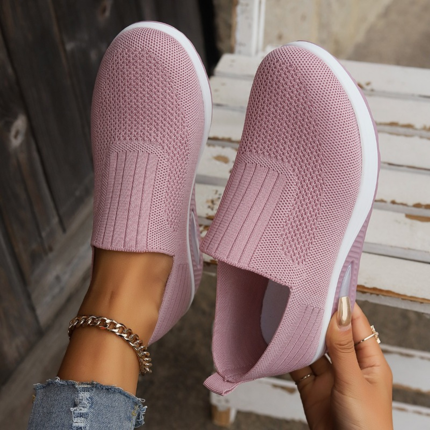 Amelia — Lightweight Slip-On Sneakers With Comfortable Everyday Walking Design