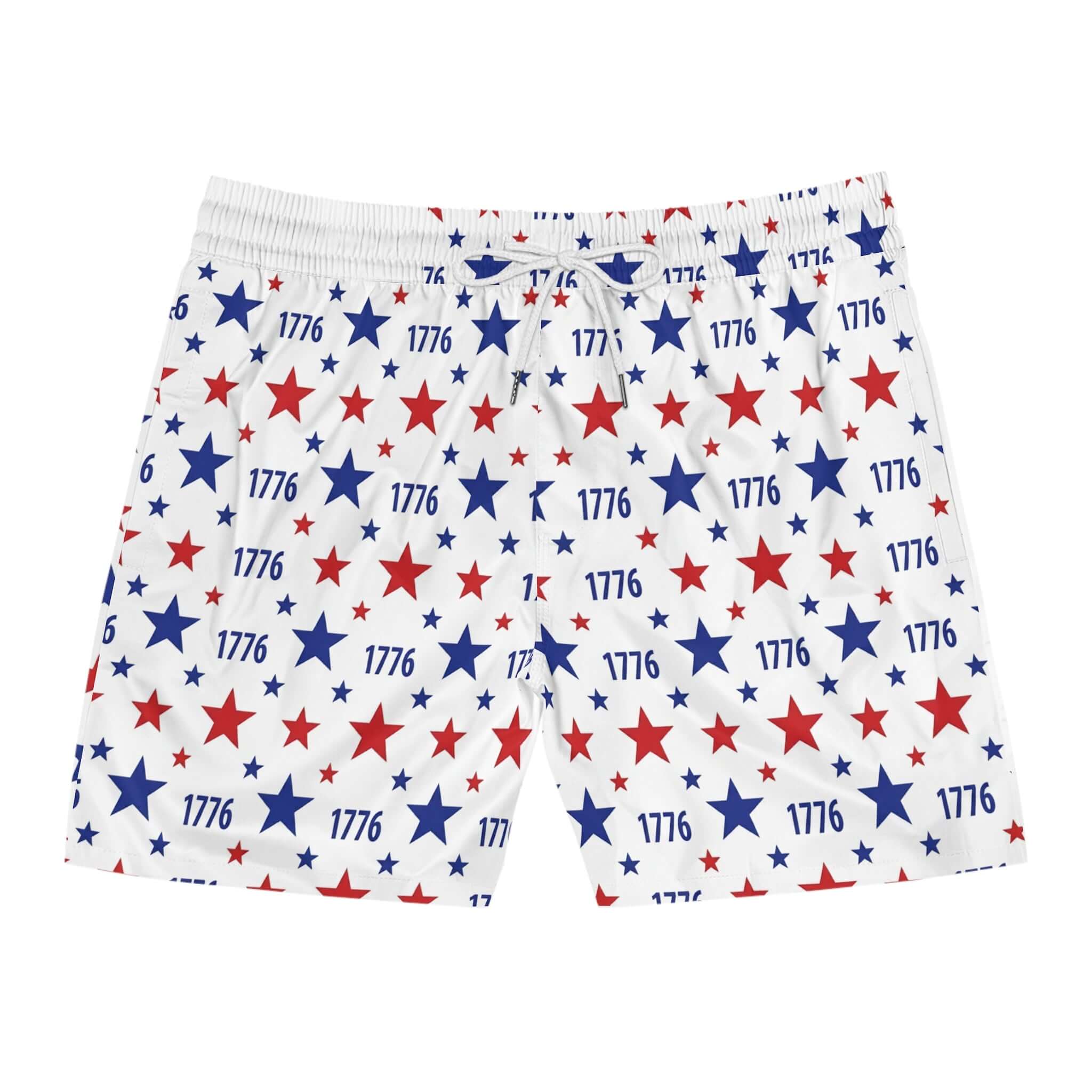 Red White Blue Swim Shorts America's 250th Anniversary