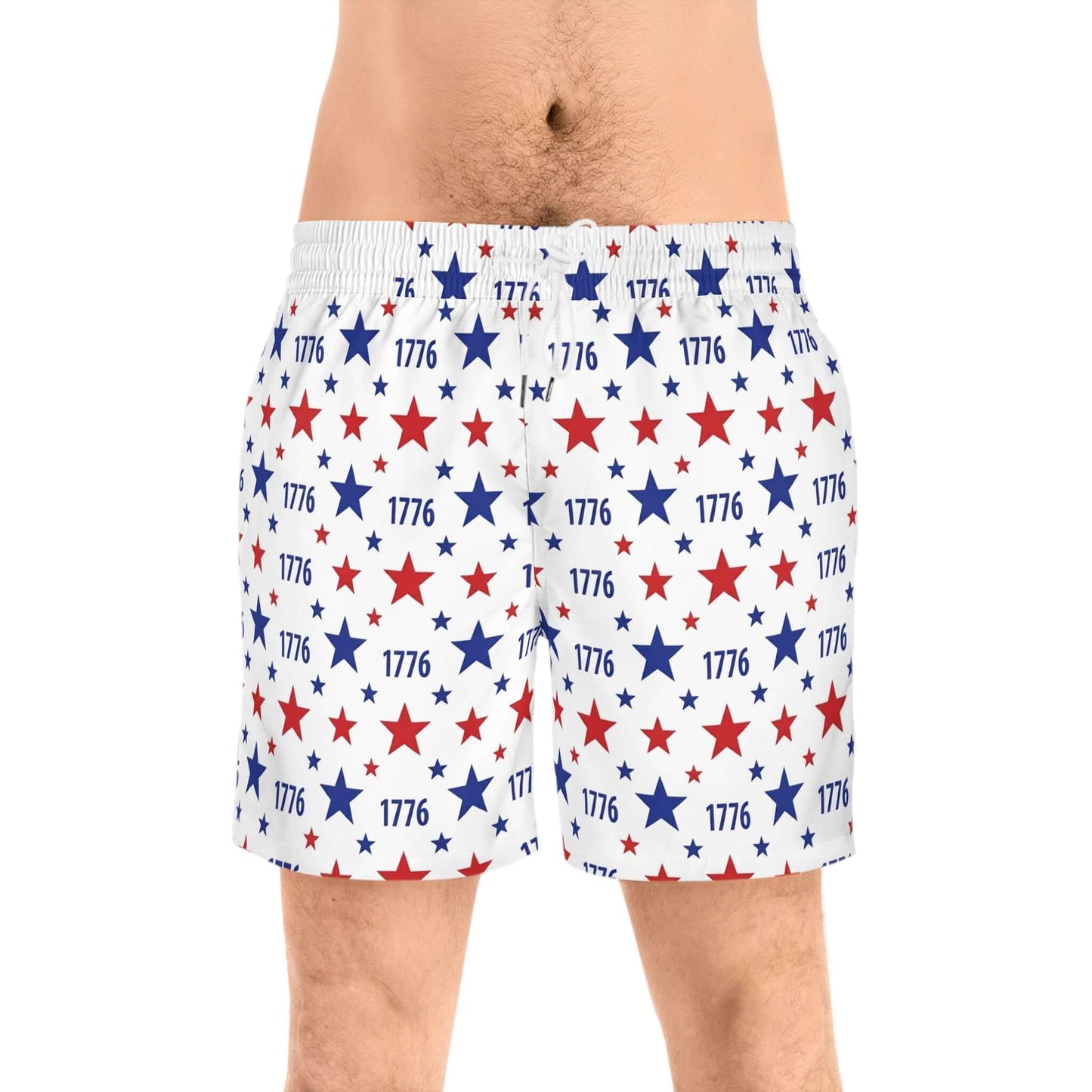 Red White Blue Swim Shorts America's 250th Anniversary