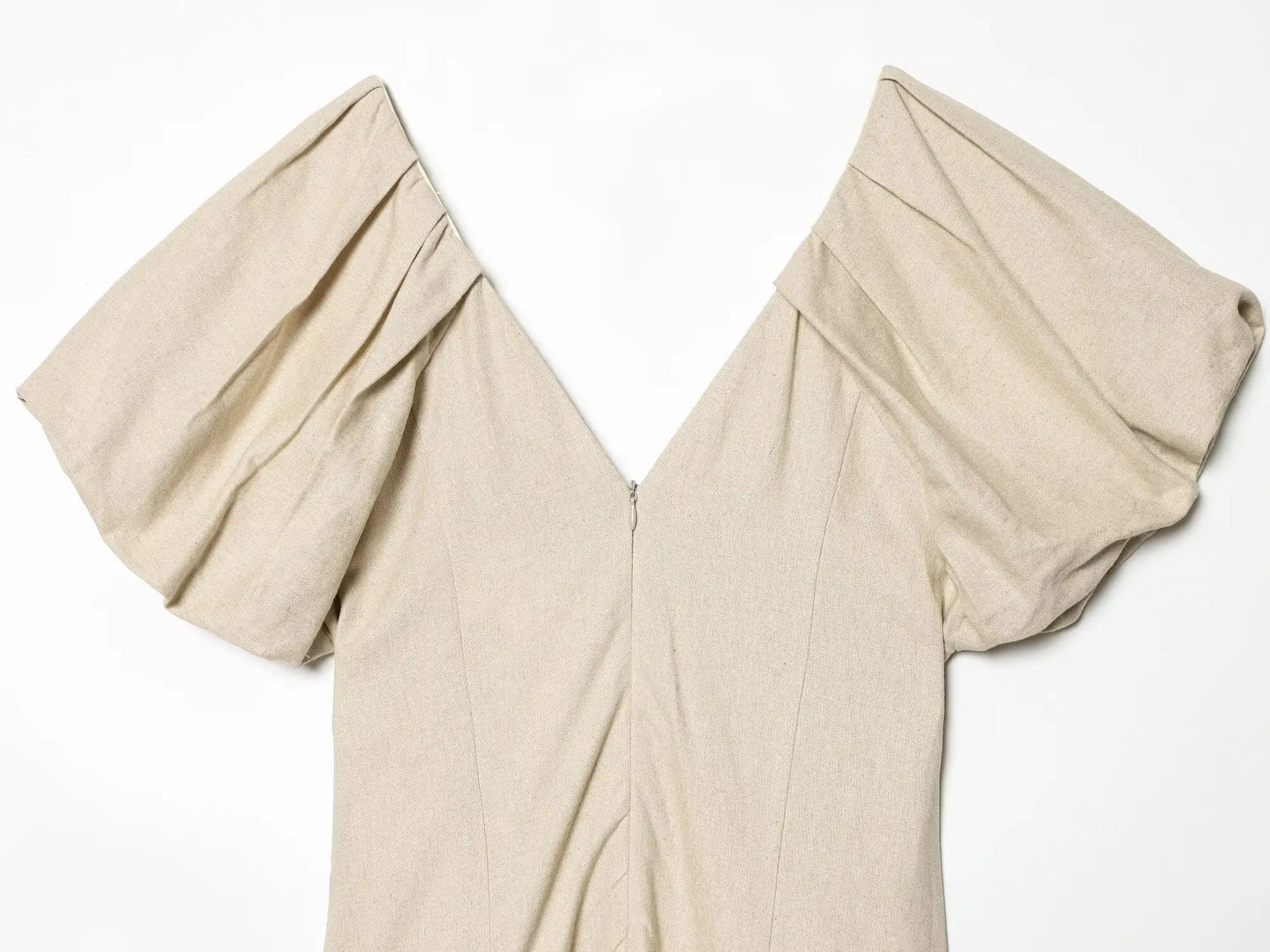 MIRELA PUFF SLEEVE MIDI DRESS