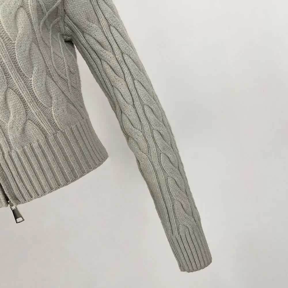 VIOLET FUR CARDIGAN