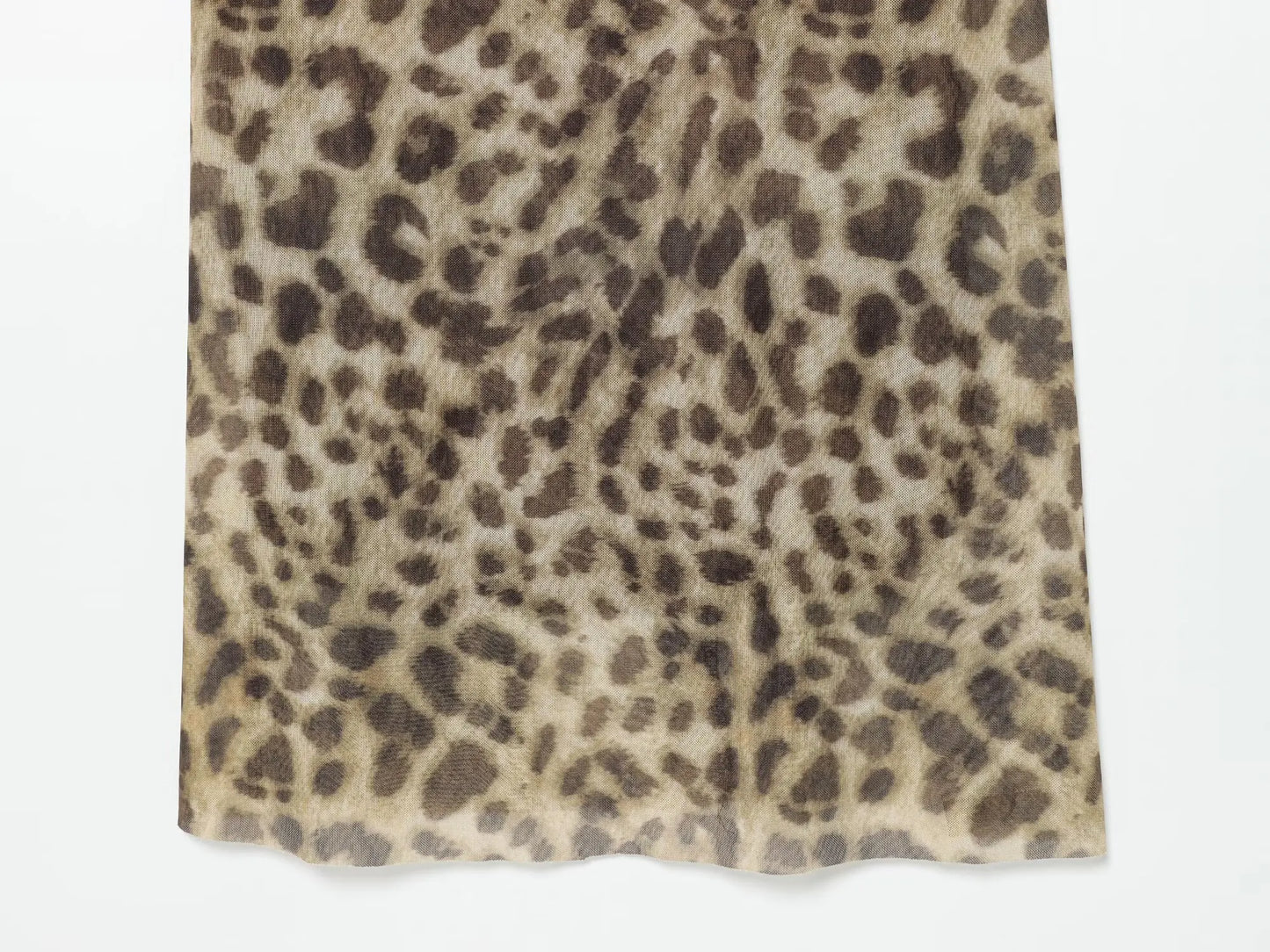VANA LEOPARD MESH DRESS