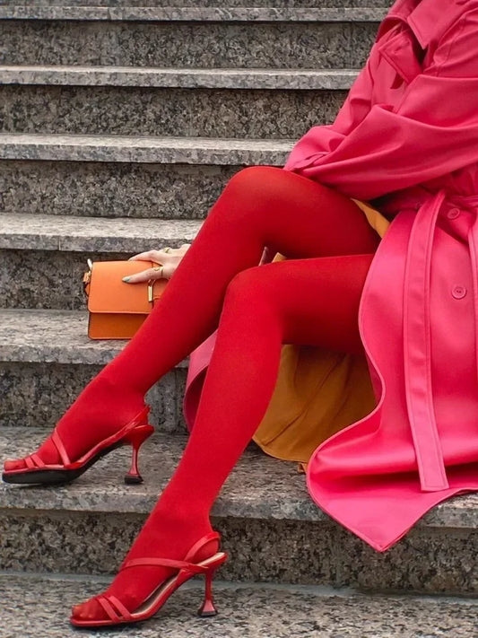 ROSALIN TIGHTS Red One Size