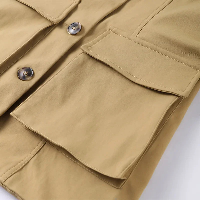 Florence | Structured Button-Up Cotton Jacket