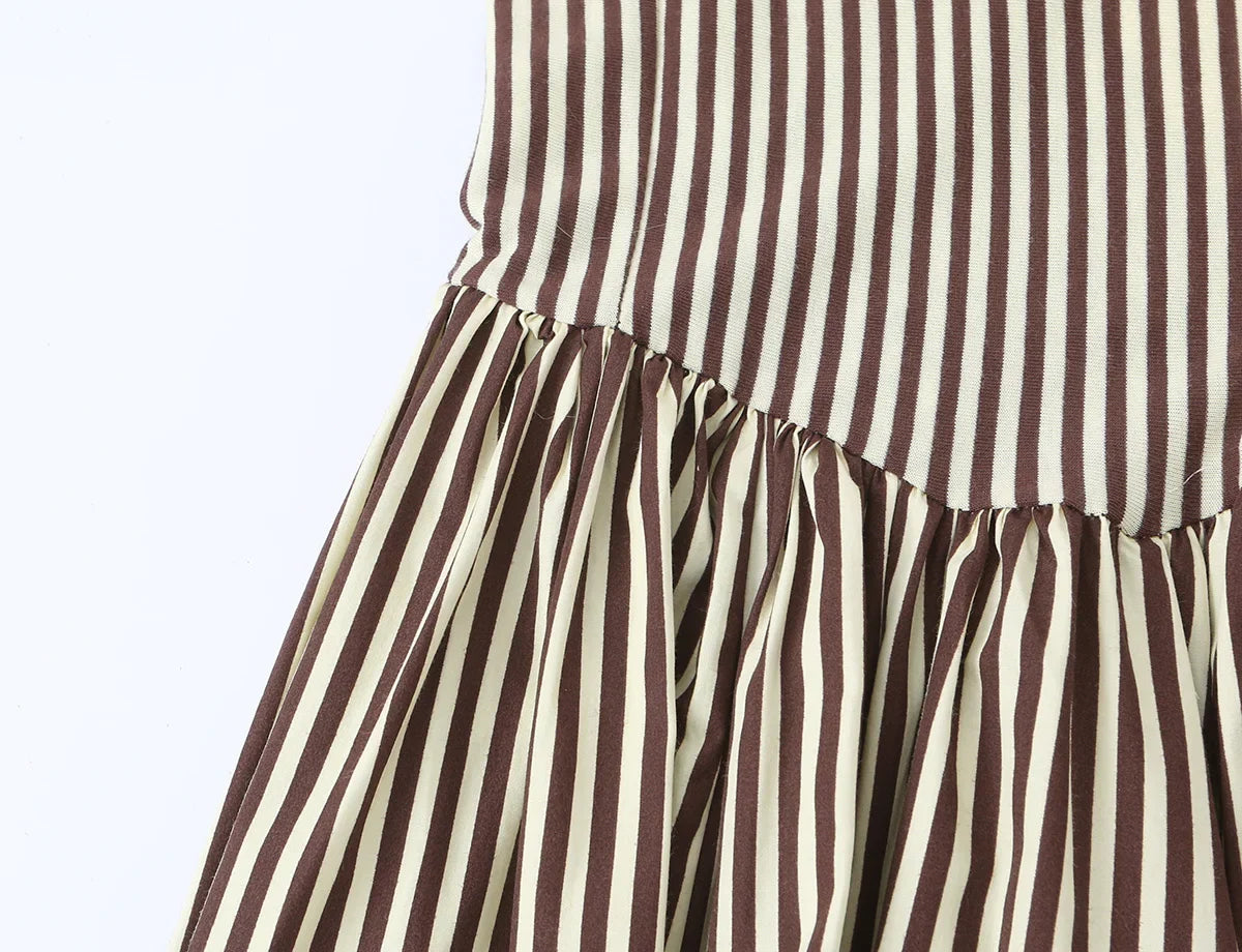 SOFIANA STRIPED MIDI DRESS