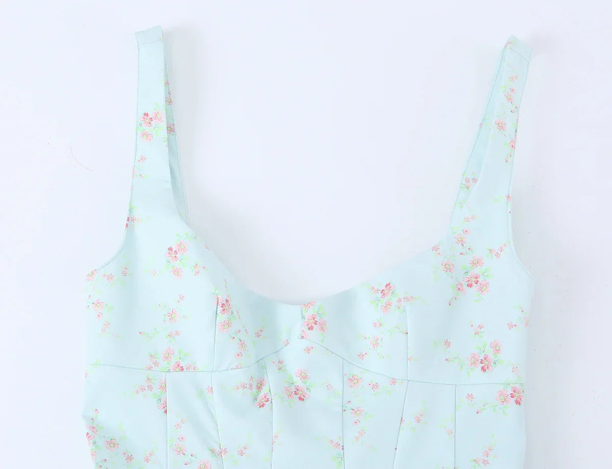 AMITU FLORAL MINI DRESS
