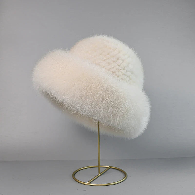 STELLA REAL MINK FUR CAP