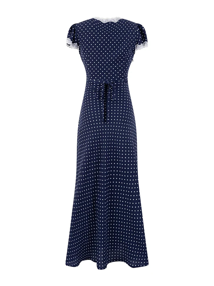MARGO POLKA DOT MIDI DRESS