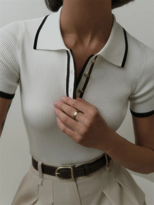 FARIDA KNITTED T-SHIRT