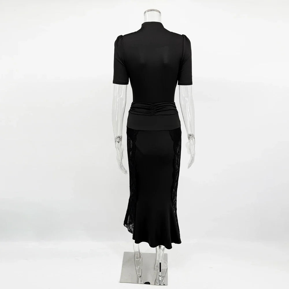 ABIGAIL LACE MIDI DRESS