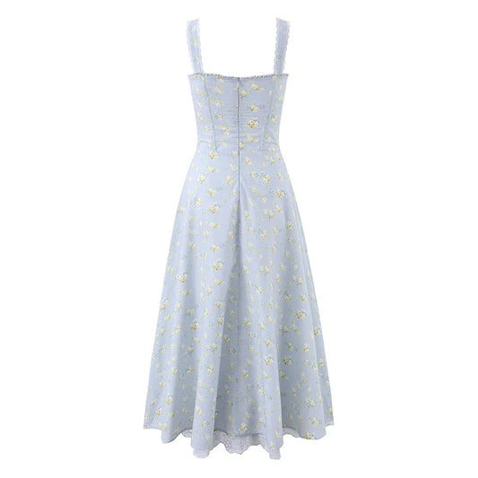 ZADEHA FLORAL MIDI DRESS