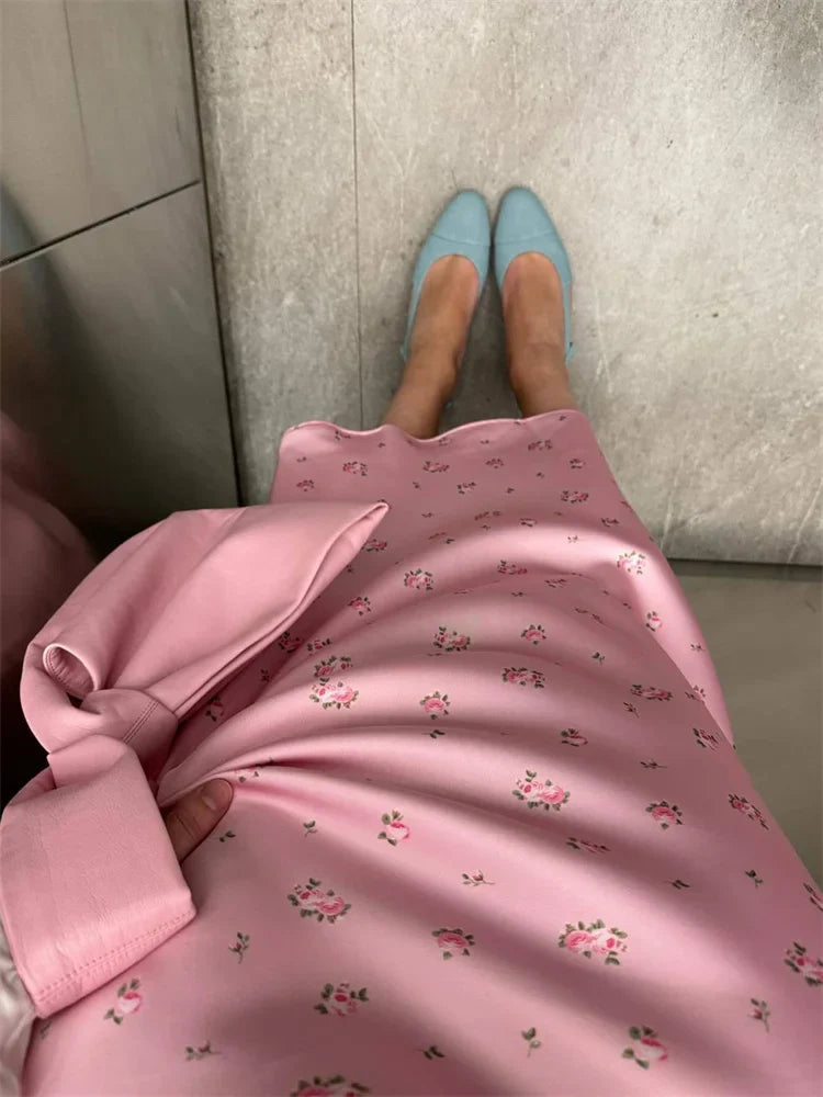 VIOLA SATIN SKIRT