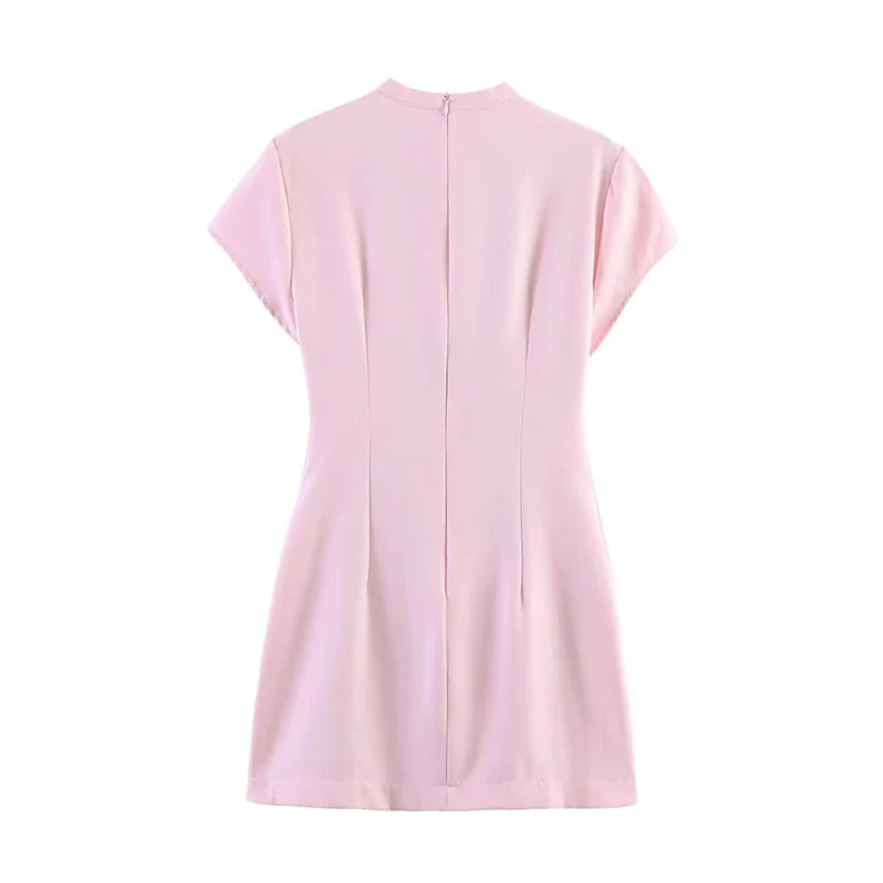 VANIA POLKA DOT TIE MINI DRESS