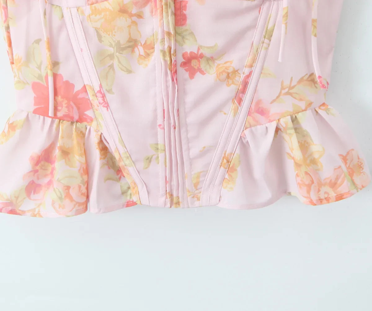 BRITTA FLORAL TOP