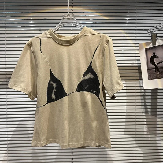 KONARI T-SHIRT Beige One Size