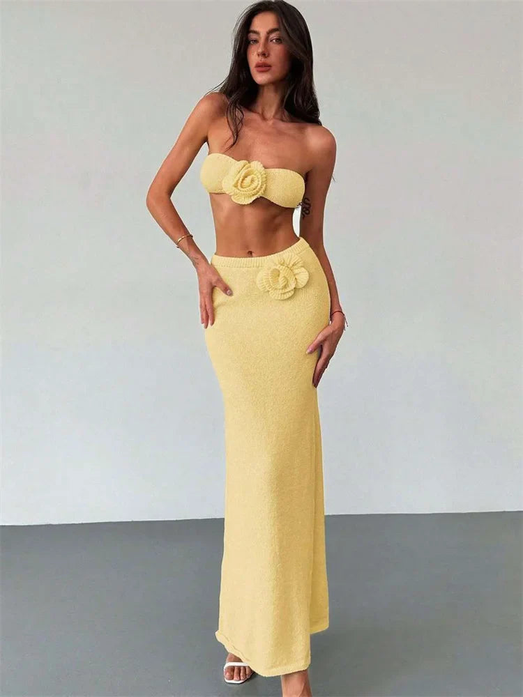 AMBERA KNIT TWO PIECE SET
