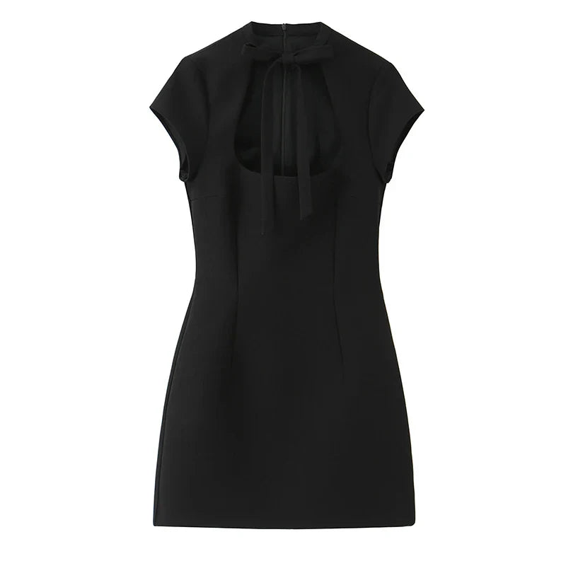 BELLA BOW TIE MINI DRESS