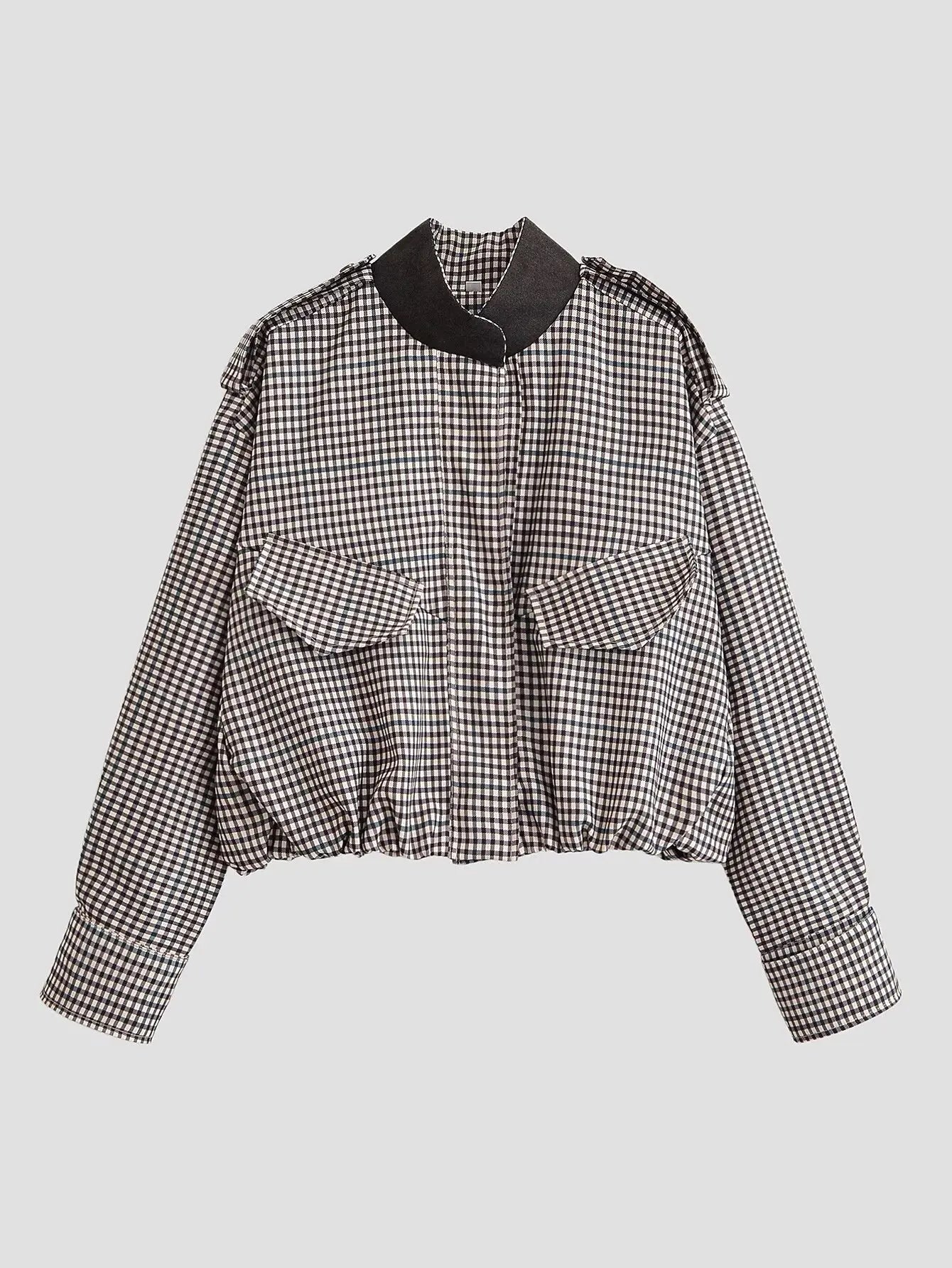 MIKAS PLAID JACKET