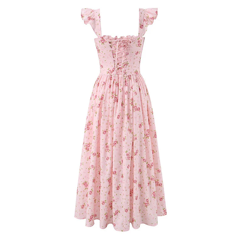 DAPHNE FLORAL MIDI DRESS
