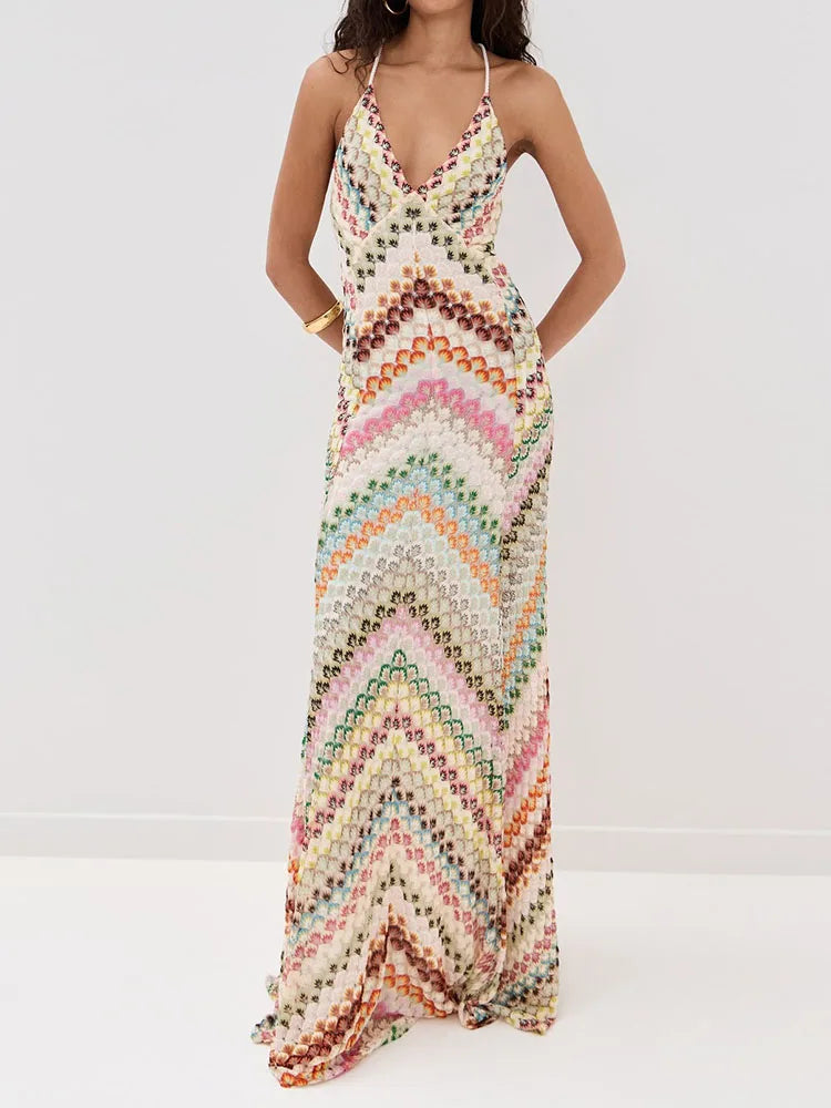 NANA PRINT MAXI DRESS