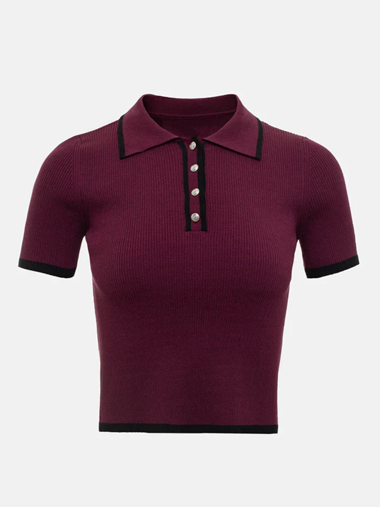 FARIDA KNITTED T-SHIRT