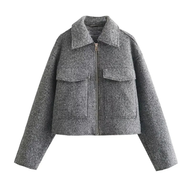 Sylvie Tweed™ – Tailored Zip Jacket for Women
