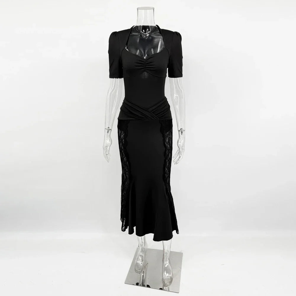 ABIGAIL LACE MIDI DRESS