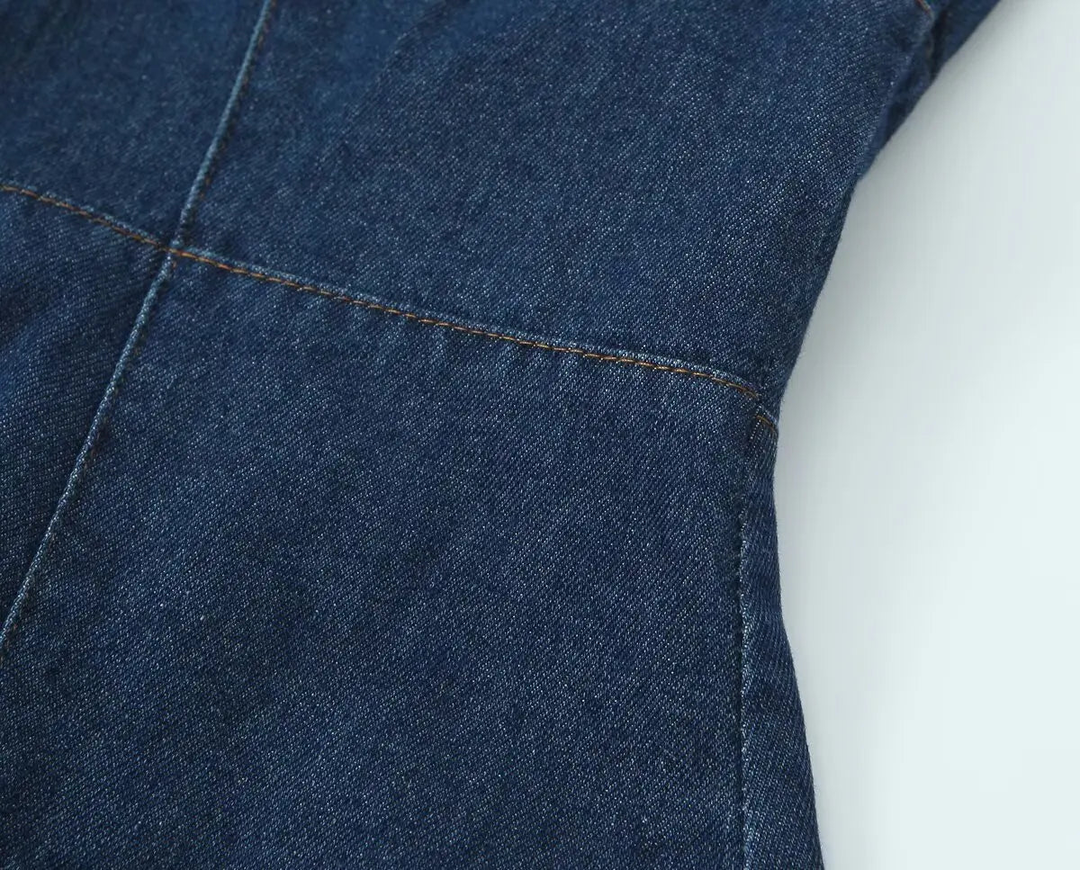 INEZ DENIM TOP