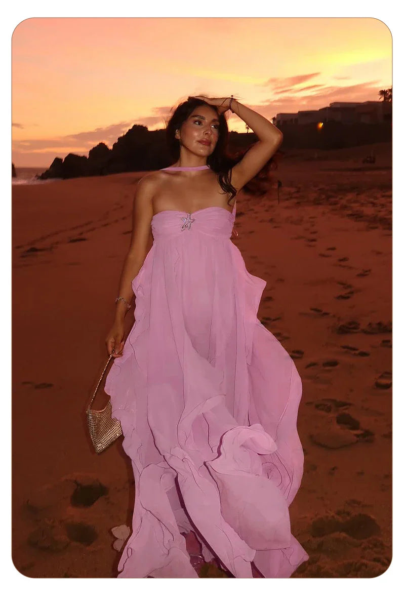 MORGAN RUFFLE DRESS