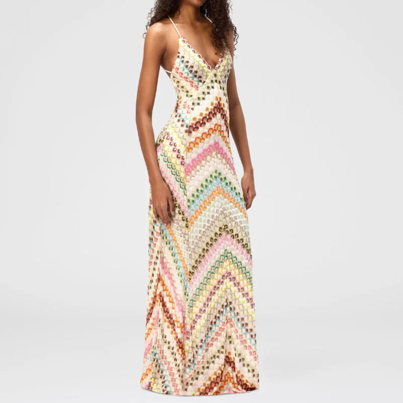 NANA PRINT MAXI DRESS