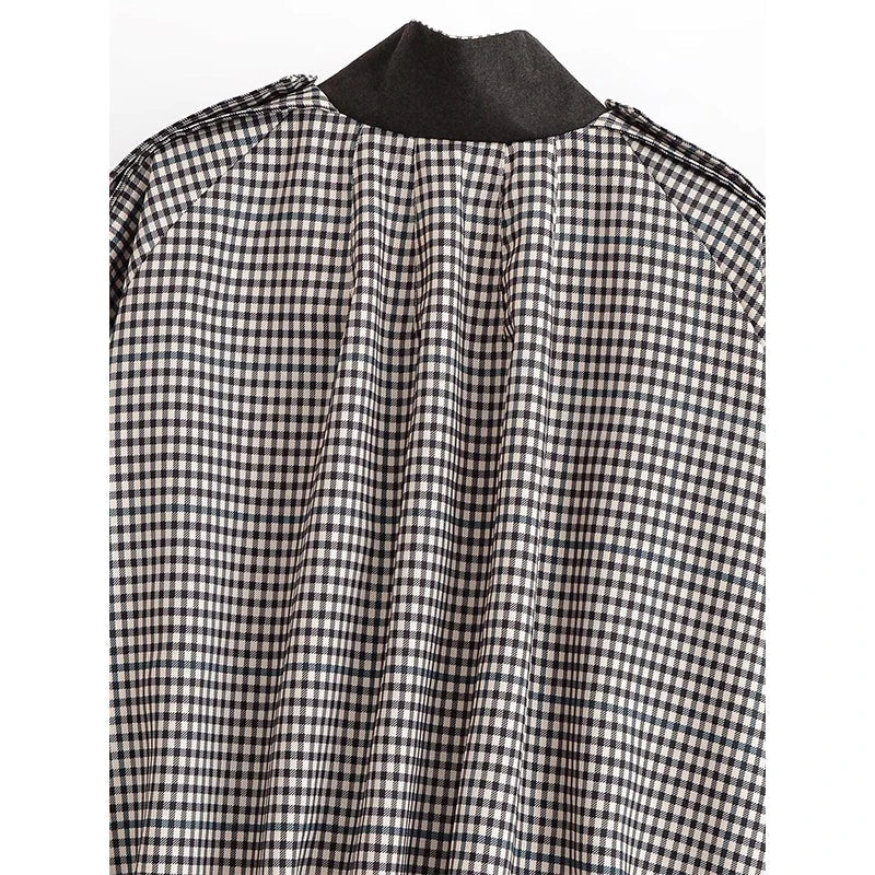MIKAS PLAID JACKET
