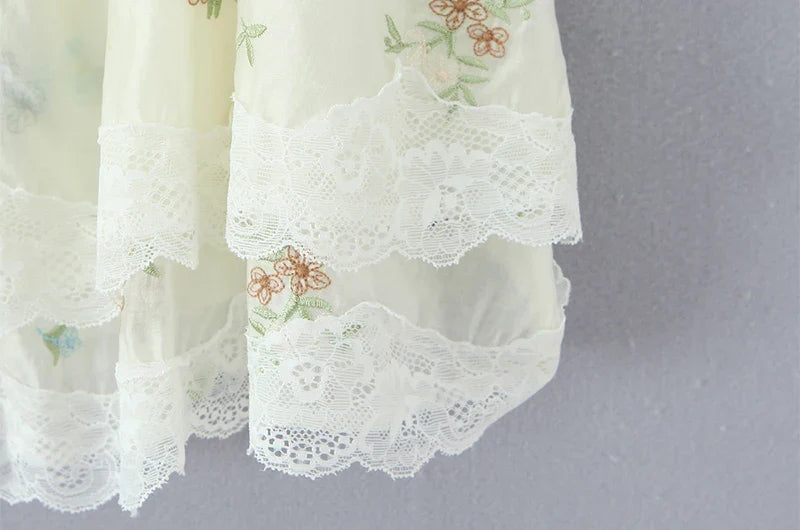 EMERY CO-ORD FLORAL LACE TOP