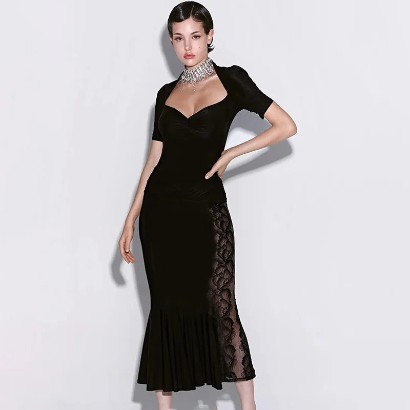 ABIGAIL LACE MIDI DRESS