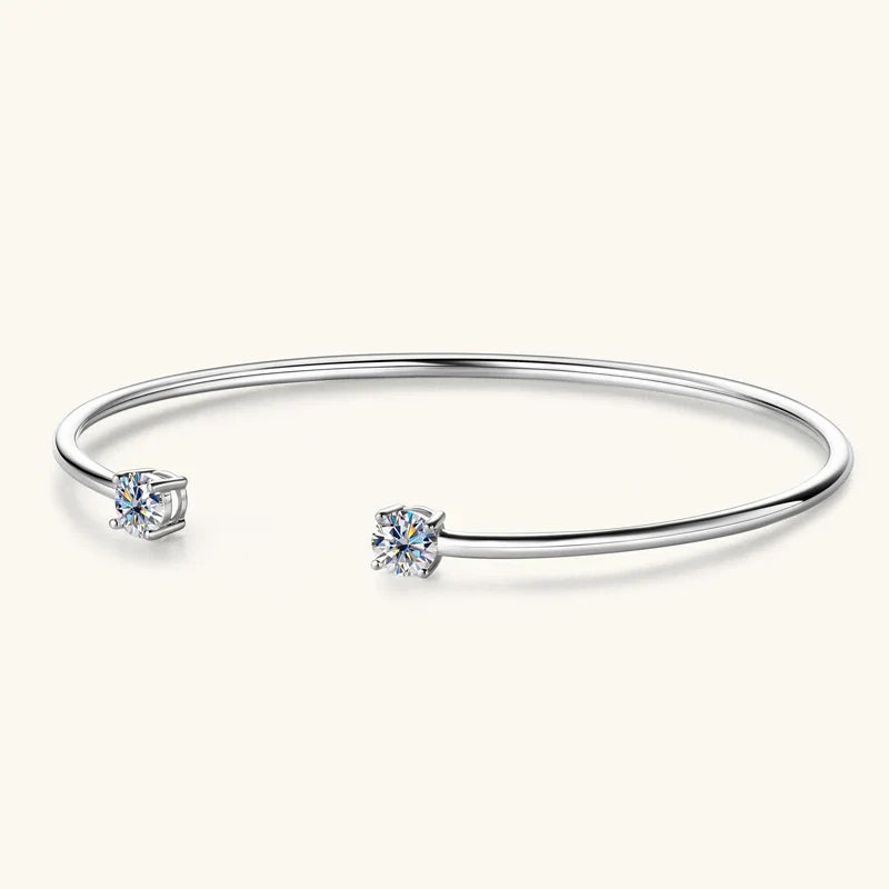 AISHA MOISSANITE BANGLE CUFF