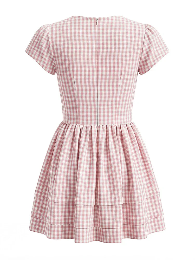 MARLEE PLAID MINI DRESS