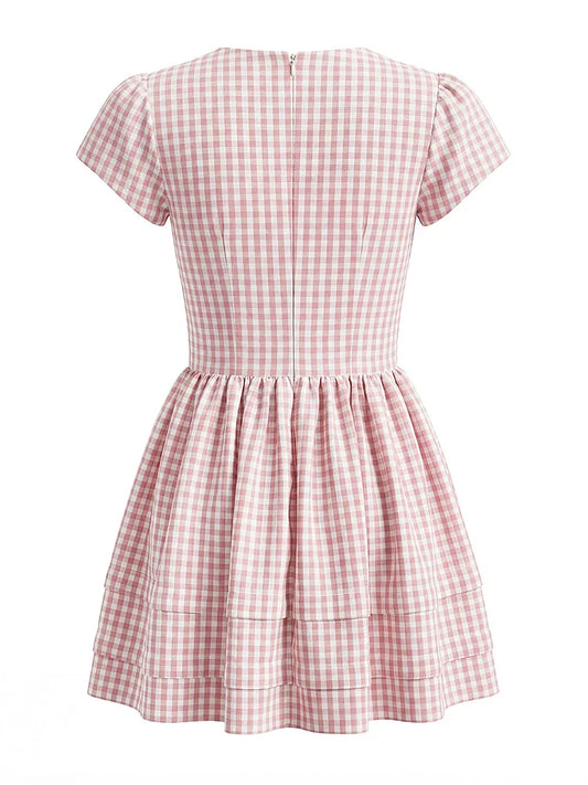 MARLEE PLAID MINI DRESS