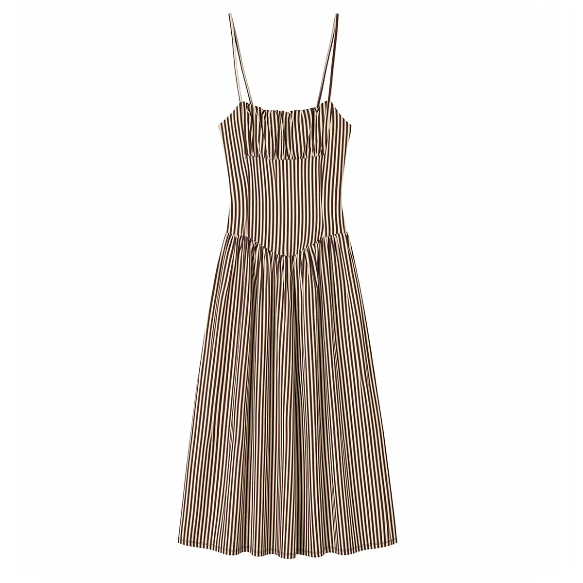 SOFIANA STRIPED MIDI DRESS