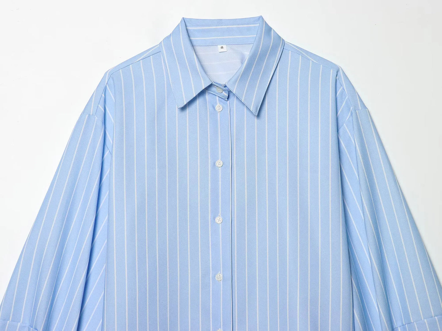 MIRELI PUFF SLEEVE STRIPED SHIRT