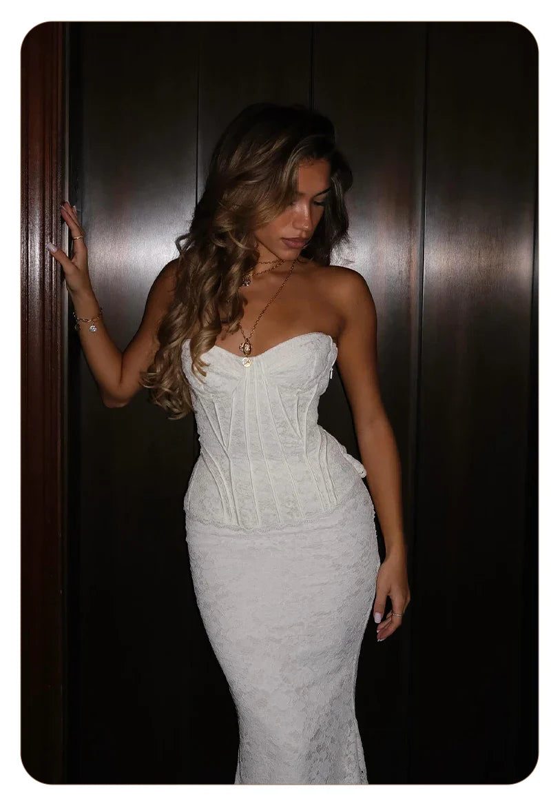 MARNI LACE MAXI DRESS