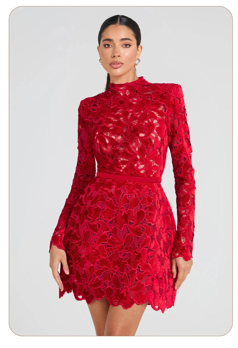 MARIA LACE MINI DRESS