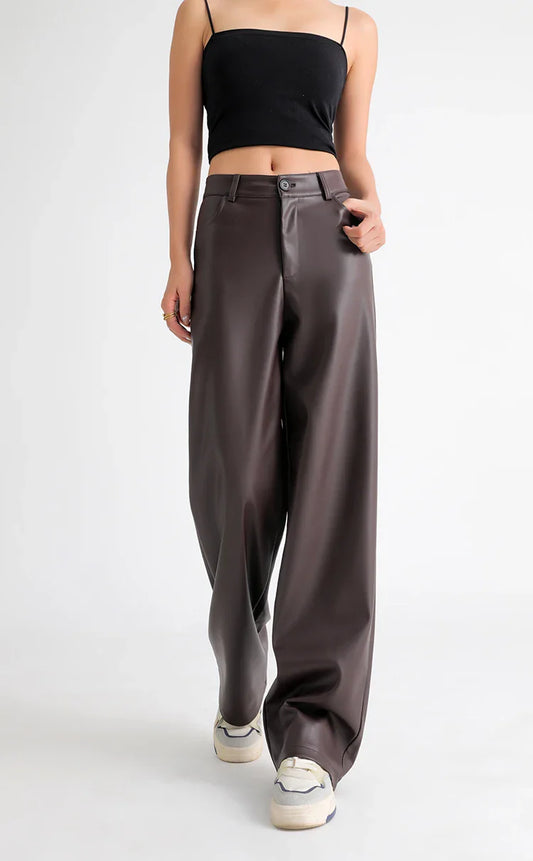 LESLI PU LEATHER PANTS