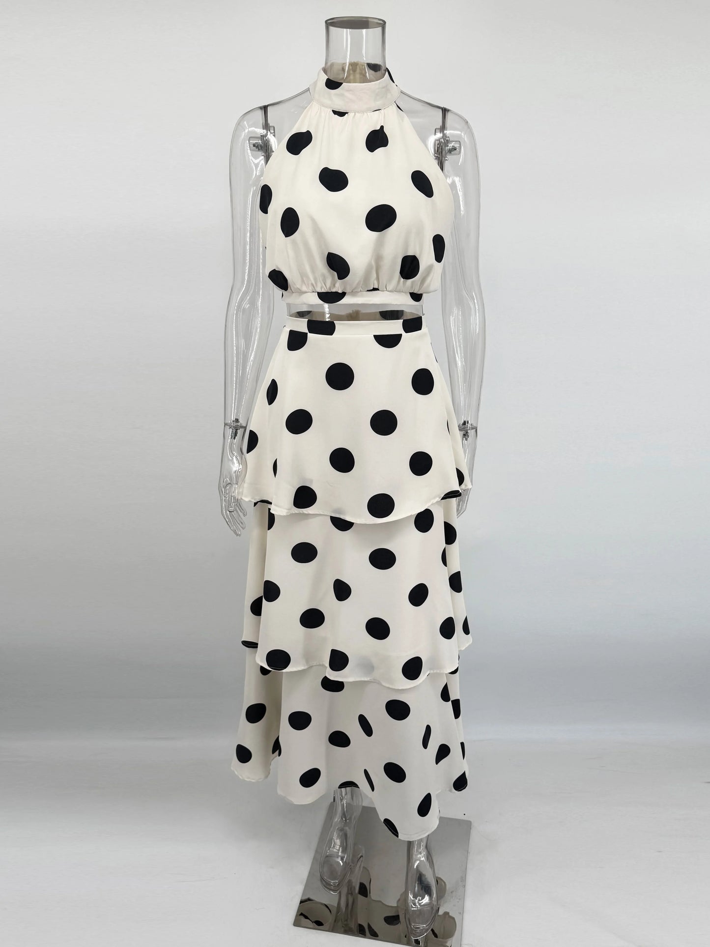 AMALS POLKA DOT TWO PIECE SET