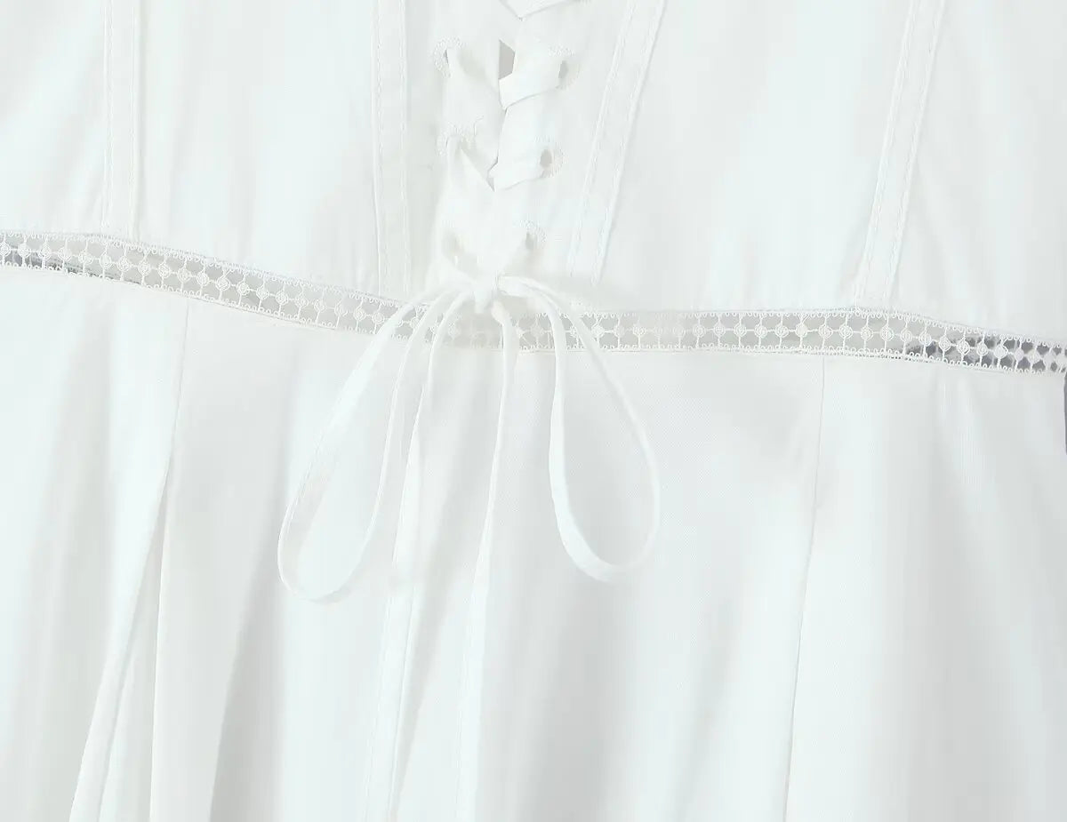 LAZA LACE UP DRESS