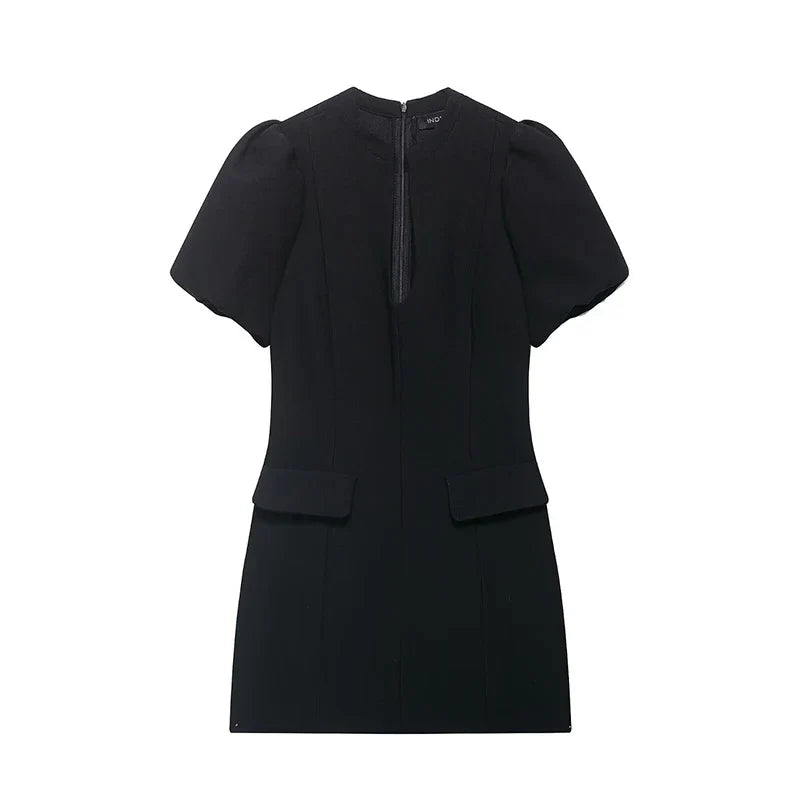 LENA PUFF SLEEVE MINI DRESS