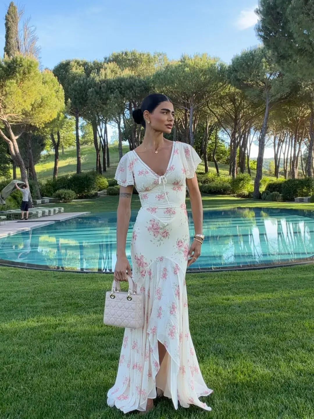 ALMA FLORAL MAXI DRESS