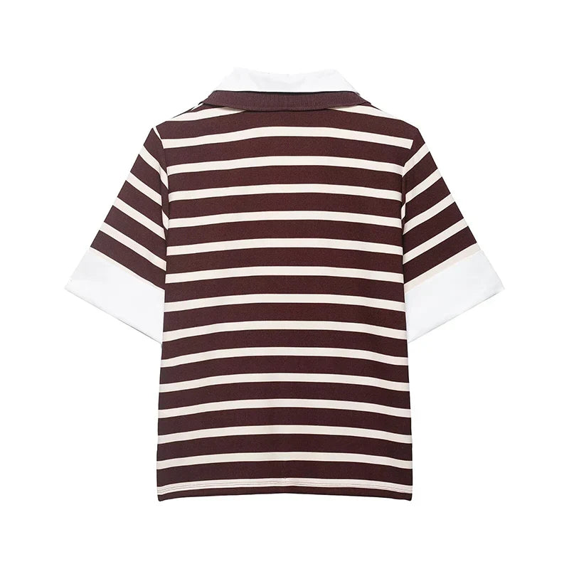 MEREDITH STRIPED T-SHIRT