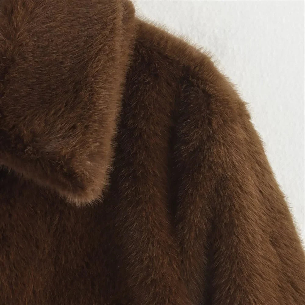 ALICIA FAUX FUR COAT
