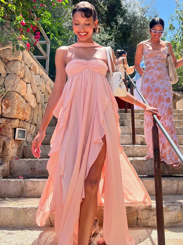 MORGAN RUFFLE DRESS