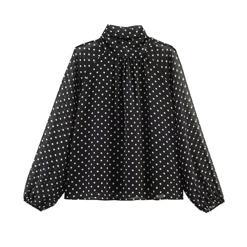 AMAR POLKA DOT BLOUSE